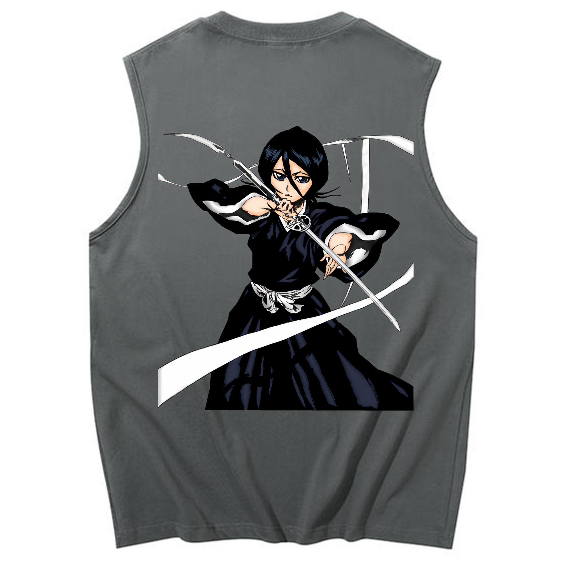 （画像用） ブリーチ 朽木ルキア BLEACH Kuchiki Rukia コットン100％タンクトップ（背面プリント）